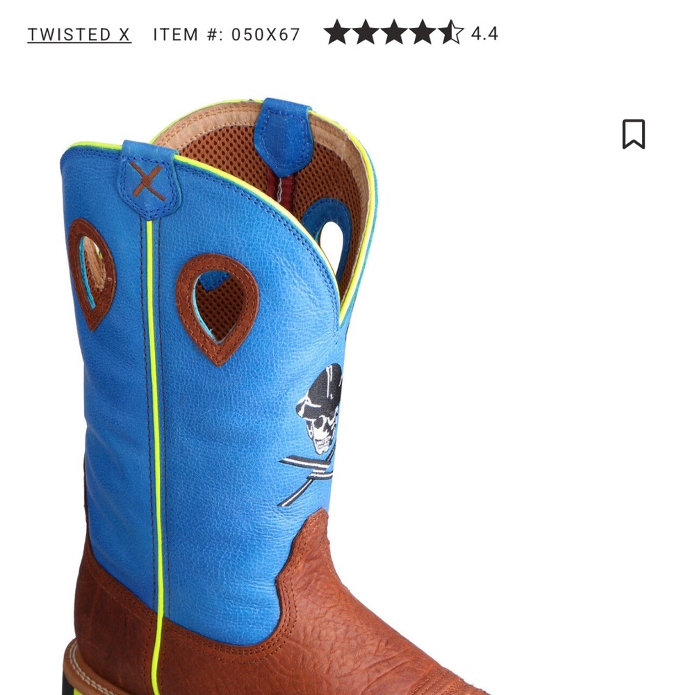 Twisted X Men’s Lite Western Work Boots- Steel Toe